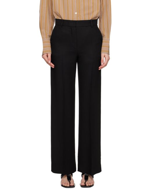 Totême  Black Relaxed Trousers