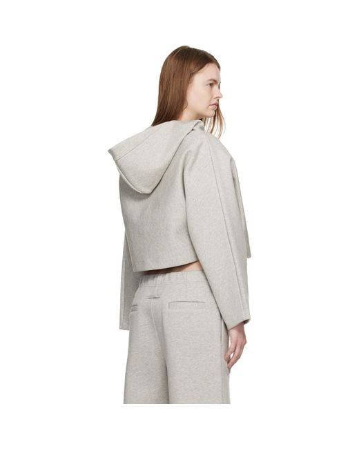 Jean Paul Gaultier White 'The Embossed Gaultier' Hoodie
