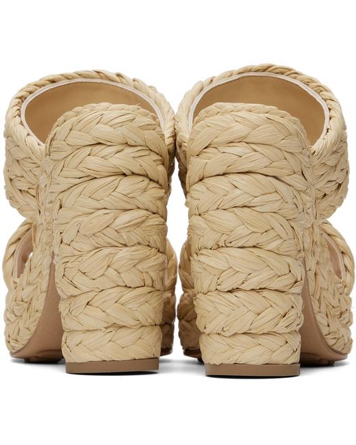 Bottega Veneta Metallic Beige Canalazzo Sandals