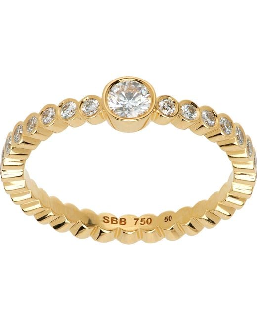 Sophie Bille Brahe Metallic 'Ensemble De Diamants' Ring