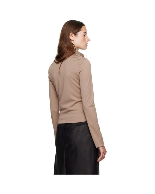 Courreges Black Tan Biker Track Jacket