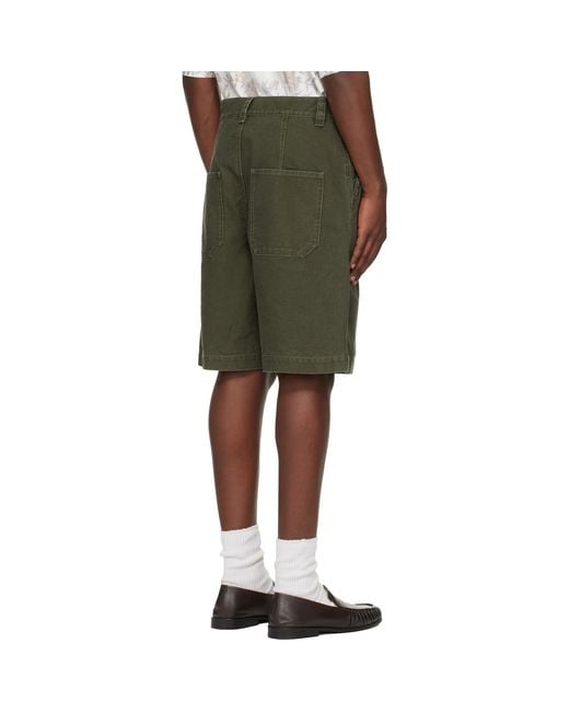 Isabel Marant Green Khaki Akyle Shorts for men