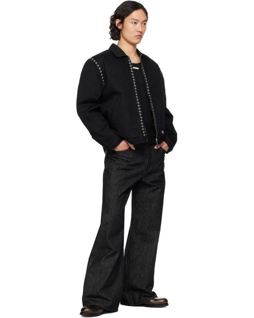 THUG CLUB Black Dickies Edition X Stitch Eisenhower Jacket for men