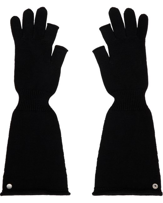 Rick Owens Concordians Sphinx Gloves in Black for Men | Lyst