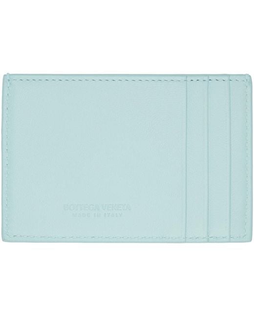 Bottega Veneta Blue Cassette Card Holder