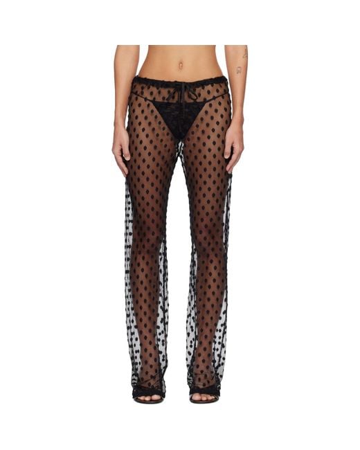 Dries Van Noten Black Elasticated Trousers