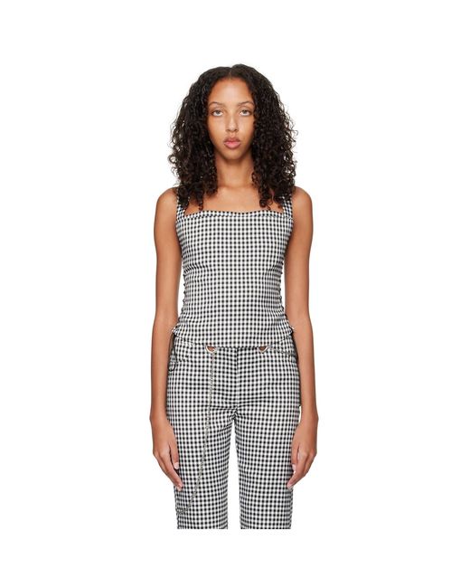 Miaou Ssense Work Capsule – Black & White Vallois Corset