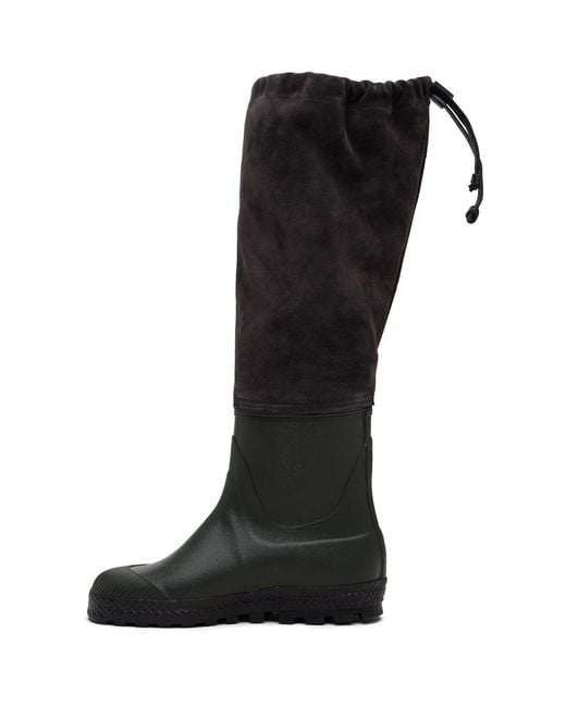 Rier Black Farmer Rain Boots for men