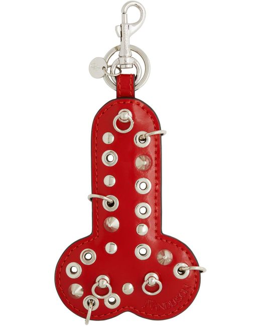 JW Anderson Tom Of Finland Penis Keychain in Red for Men | Lyst