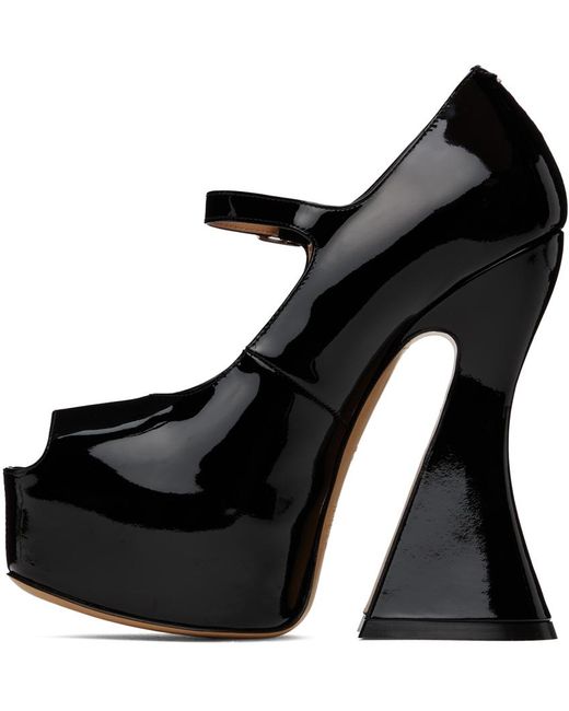 Chaussures charles ix noires à talon sketch Maison Margiela en coloris Black