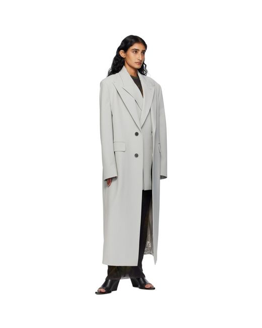 Jean Paul Gaultier Black Double Layer Body Detail Coat