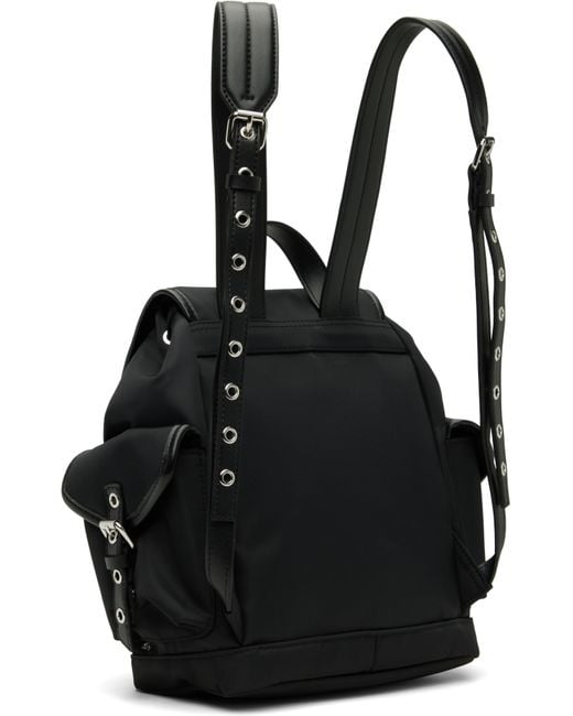 Ganni Black Small Bucky Nylon Backpack