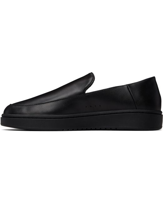 HUGO Black Logo Stamp Loafers for men