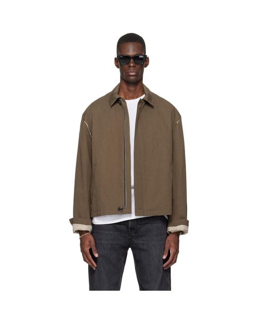 Sir Black Light Zipped Blouson Jacket for men