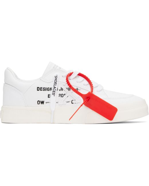 Off-White c/o Virgil Abloh Black New Low Vulcanized Animation Sneakers for men