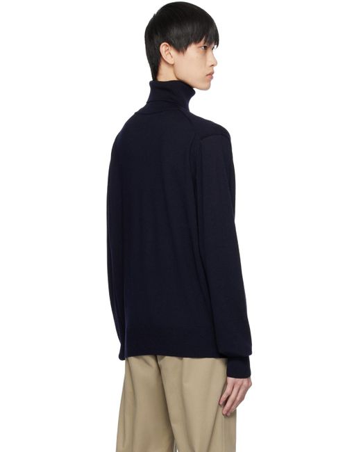 AMI Blue Ami De Cœur Turtleneck for men