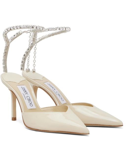 Jimmy Choo Metallic Off- Saeda 85 Heels