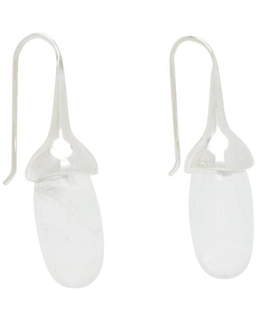 Sophie Buhai White Dripping Stone Earrings