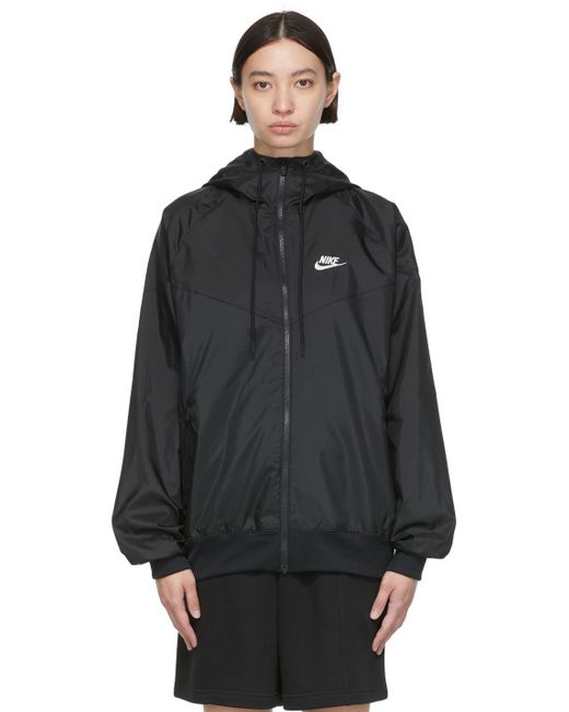 Nike Synthetic Recycled Polyester Jacket in Black/White (Black) | Lyst