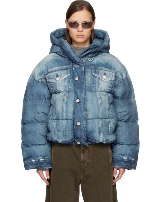 Acne Blue Oversized Puffer Down Jacket