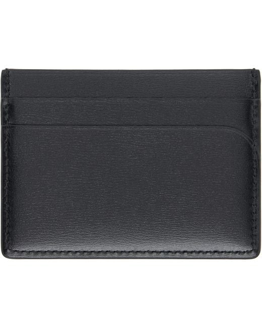 Jil Sander Black Curve Card Holder