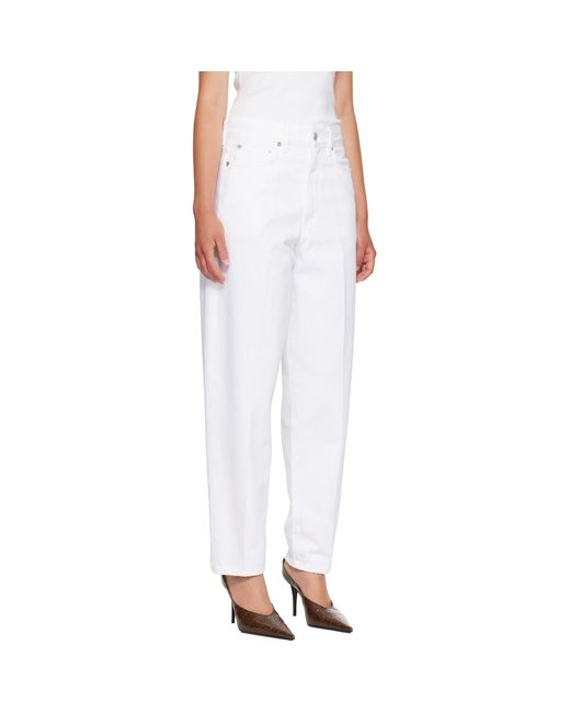 Agolde White 80's Jeans