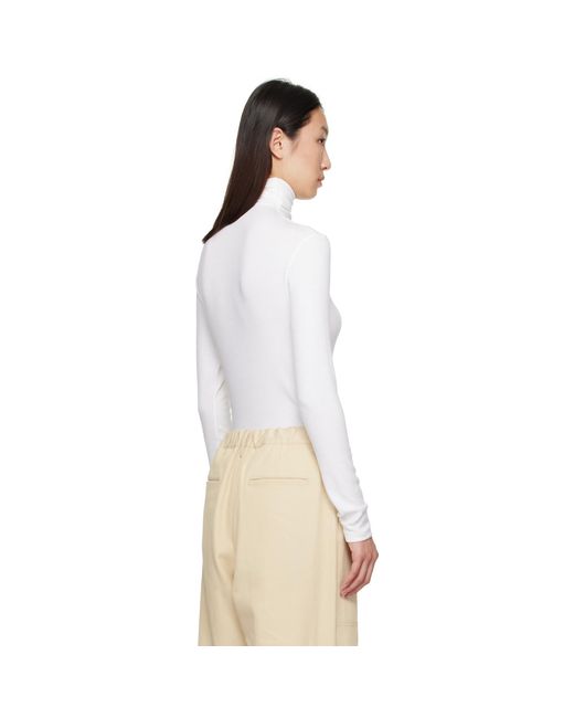 LE17SEPTEMBRE White Asymmetrical Turtleneck