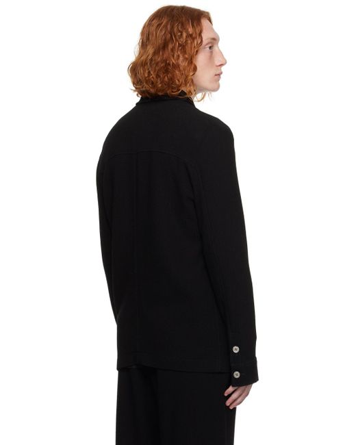 Emporio Armani Black Patch Pocket Blazer for men