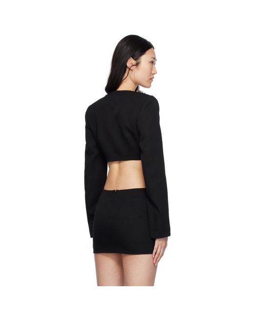 Area Black Jumbo Crystal Blazer