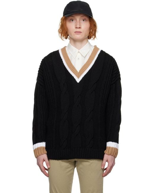 Boss v neck sweater hotsell
