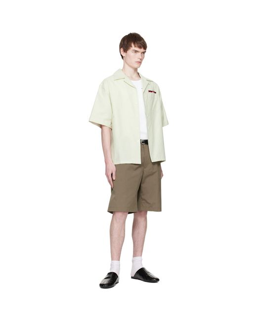 Marni Natural Cotton Jacquard Shirt for men