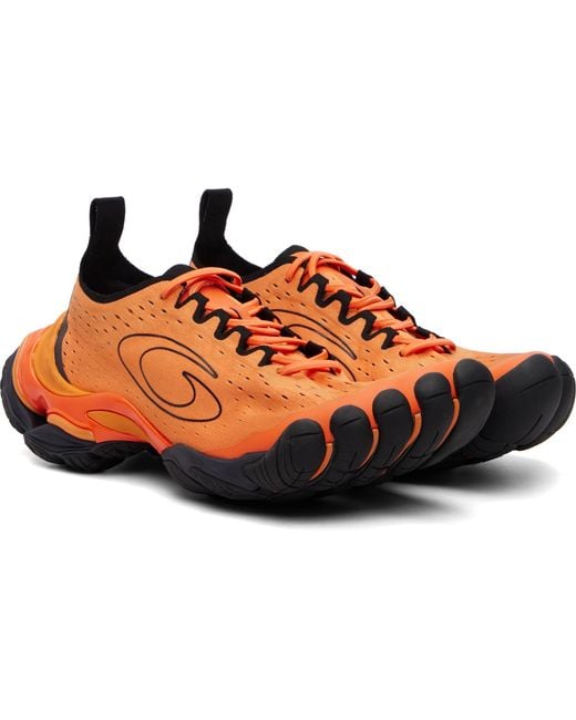 Balenciaga Orange Anatomic Runner Sneakers for men