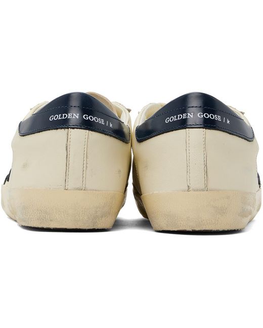 Golden Goose Deluxe Brand Black Off-white & Navy Super-star Sneakers for men
