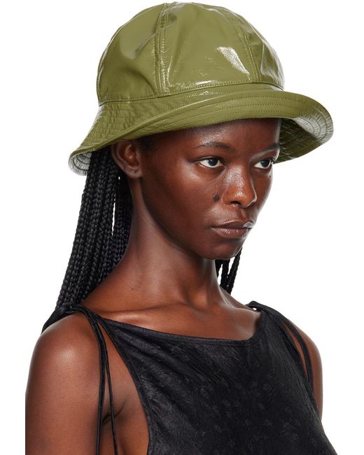 Song For The Mute Green Coated Bucket Hat