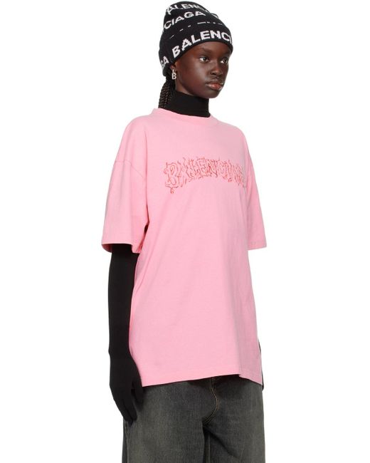 Balenciaga プリントtシャツ Pink