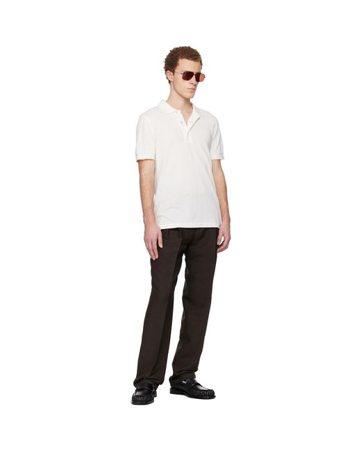 Ferragamo Black Pleated Trousers for men