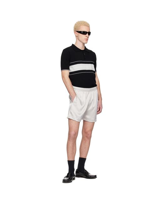 Ernest W. Baker Black Sport Shorts for men