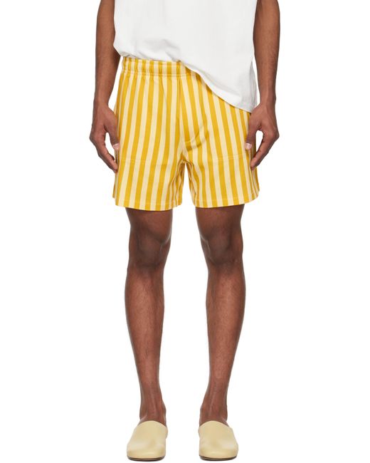 Bode Yellow Medalist Shorts for men