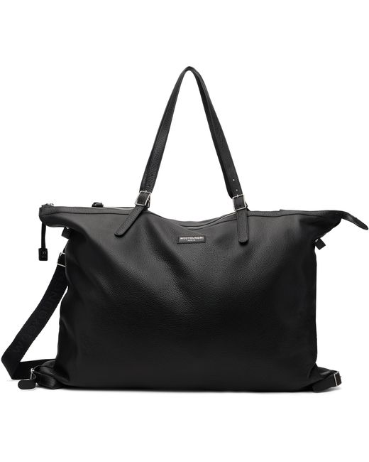 Wooyoungmi Black Medium Plus Leather Tote for men