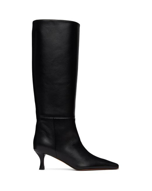 Proenza Schouler Black Trap Tall Boots