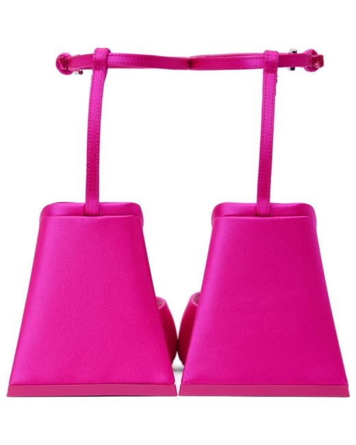 The Attico Pink Piper Heeled Sandals