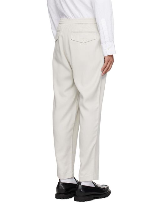 Pantalon paolo gris Officine Generale pour homme en coloris White