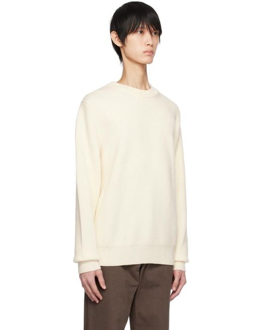 Norse Projects Black Off-white Rib Sweater for men