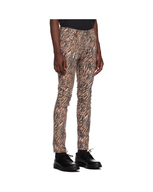 Ksubi Black Chitch Zoo Animal Print Jeans for men