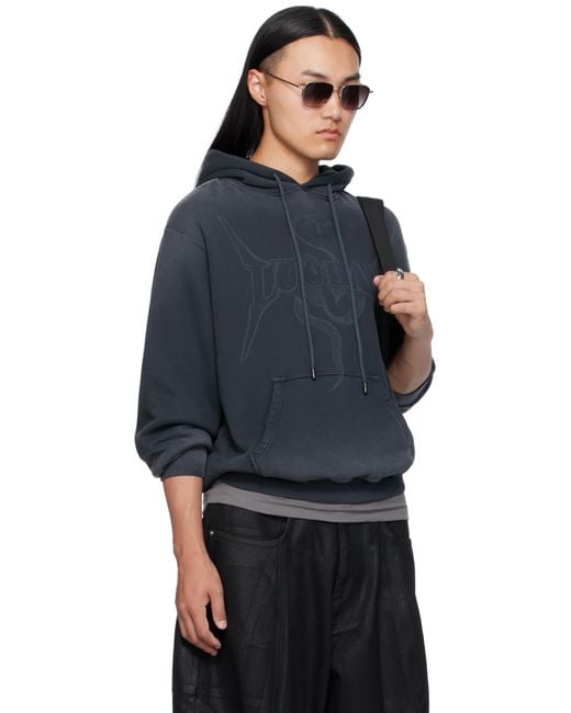 Lu'u Dan Blue Slouch Hoodie for men
