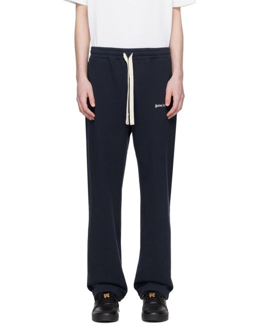 Palm Angels Blue Navy Slim Sweatpants for men