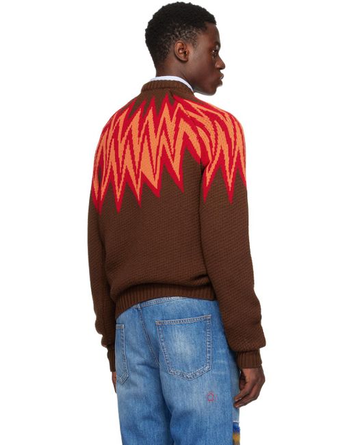 Marni Red Fire Island Sweater for men