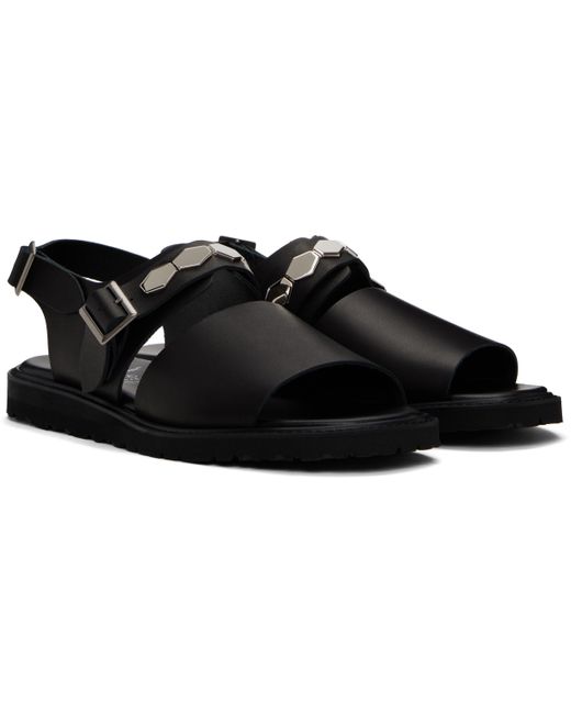 Undercover Black Foot The Coacher Edition Up1E4F01 Sandals for men
