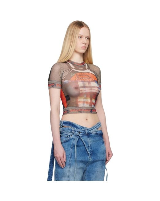 OTTOLINGER Blue Mesh T-shirt