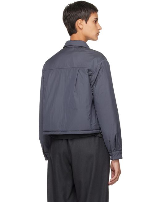 Amomento Blue Quilted Reversible Jacket